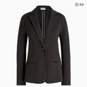 J. Crew Women's Blazer size 20 Charcoal Gray Ponte Stretch blazer